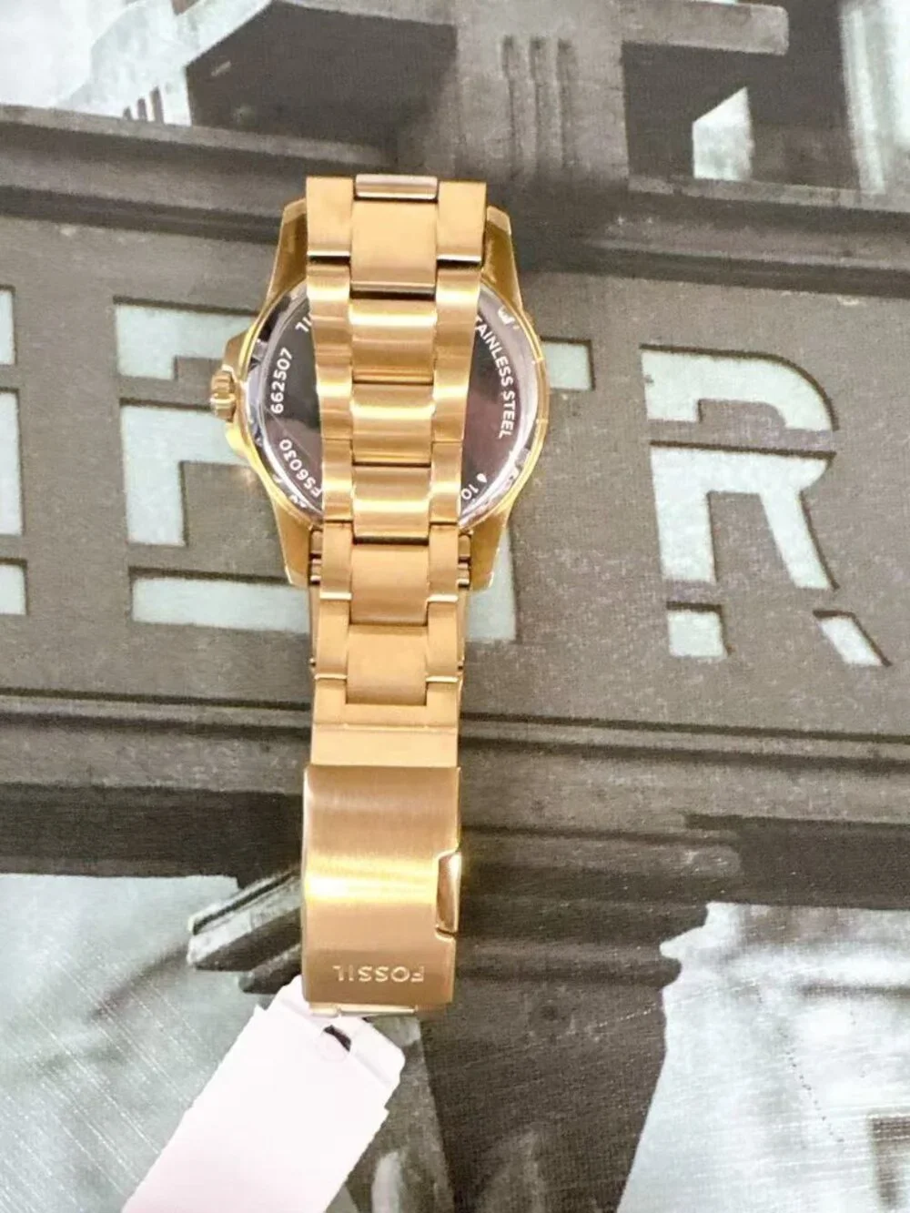 Fossil  FS6030 Men's Gold Stainless Steel Quartz Watch